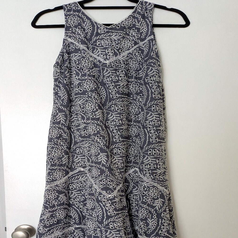 Sundance Embroidered Blue Marceline Dress New sz xs